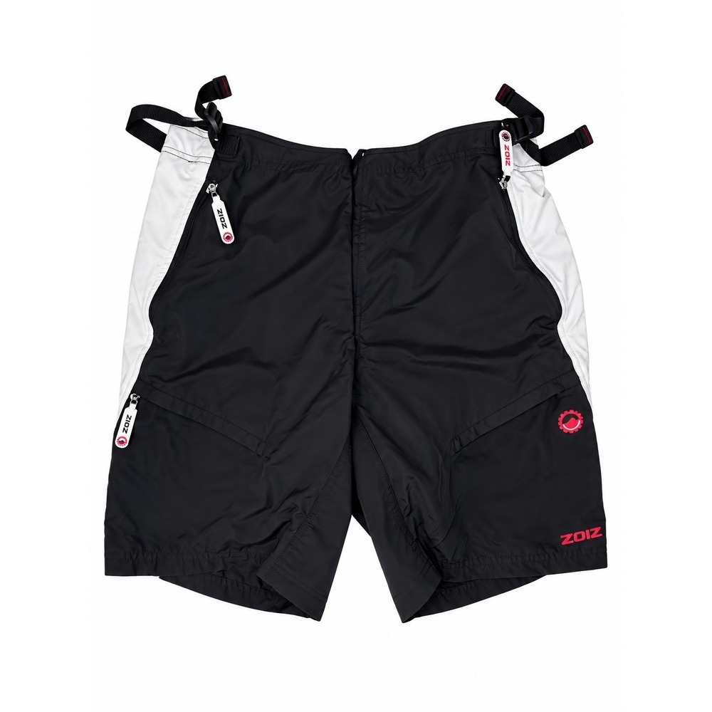 Zioiz Men's Black White Technical Athletic Sports Shorts